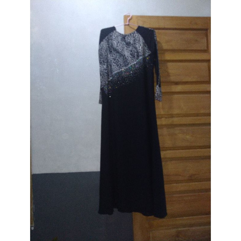 abaya/ gamis hitam pl
