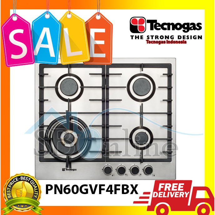 Tecnogas Kompor Tanam Premium 4 Tungku PN60GVF4FBX