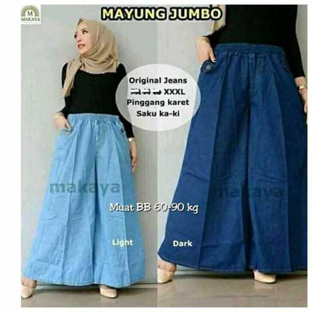 Kulot & Rok jeans jumbo size