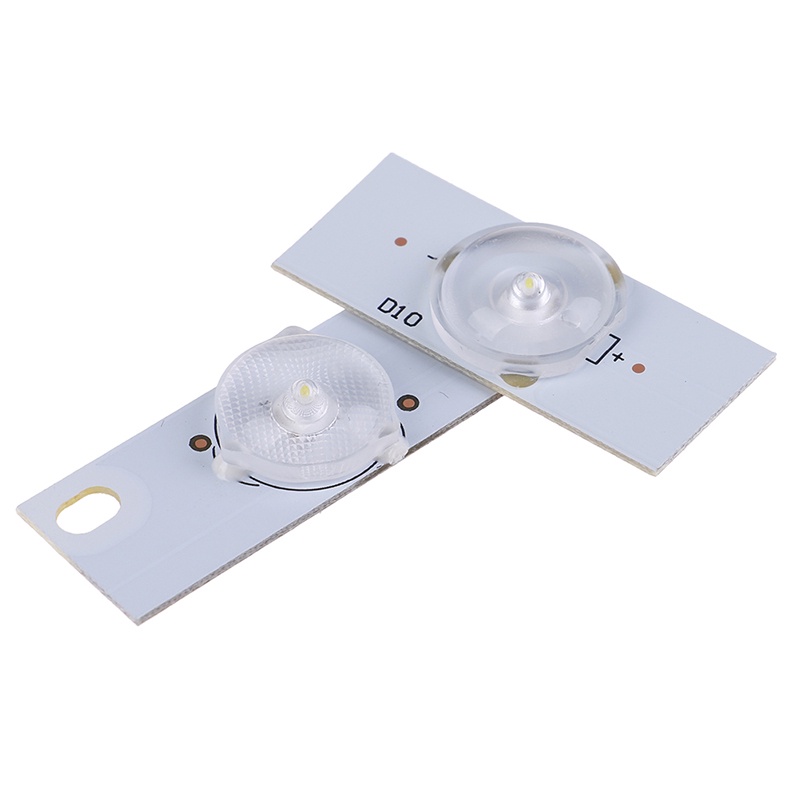 (LUCKID) 20pcs Manik-Manik Lampu SMD 3V 6V Dengan Filter Lensa Optik Untuk TV LED 32-65 &quot;