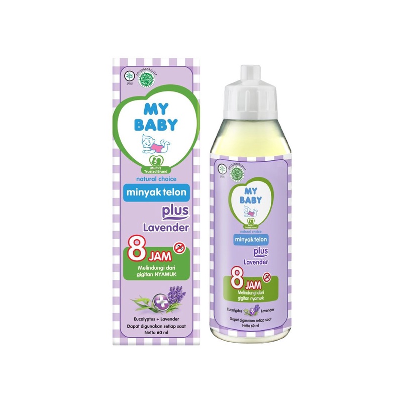 My Baby Minyak Telon Plus Lavender isi 60 ML/Anti nyamuk