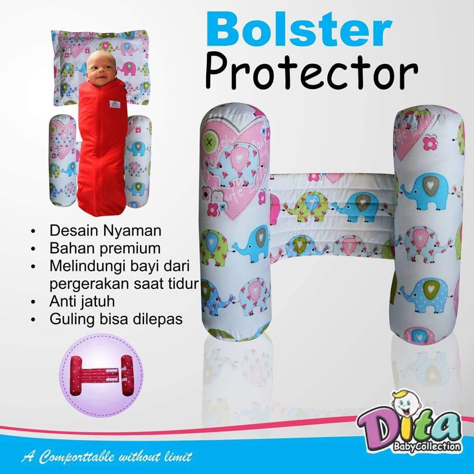 BOLSTER PROTECTOR Bantal anti Jatuh Bayi bantal guling bayi