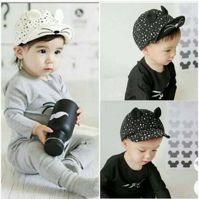 Topi anak motif cat
