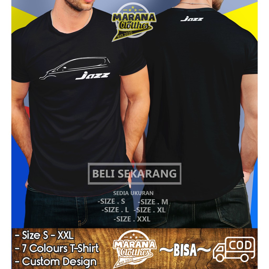 Kaos Mobil Honda Jazz GD3 Side Look Baju Otomotif