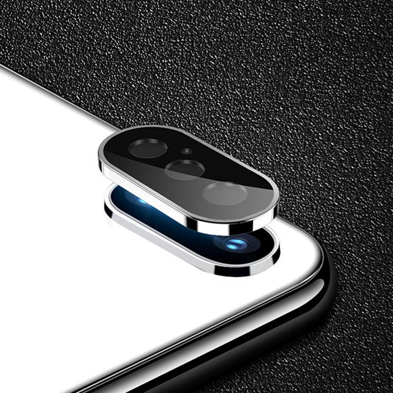 Pelindung Lensa Kamera Bahan Kaca Metal Untuk iPhone X XS Max XR