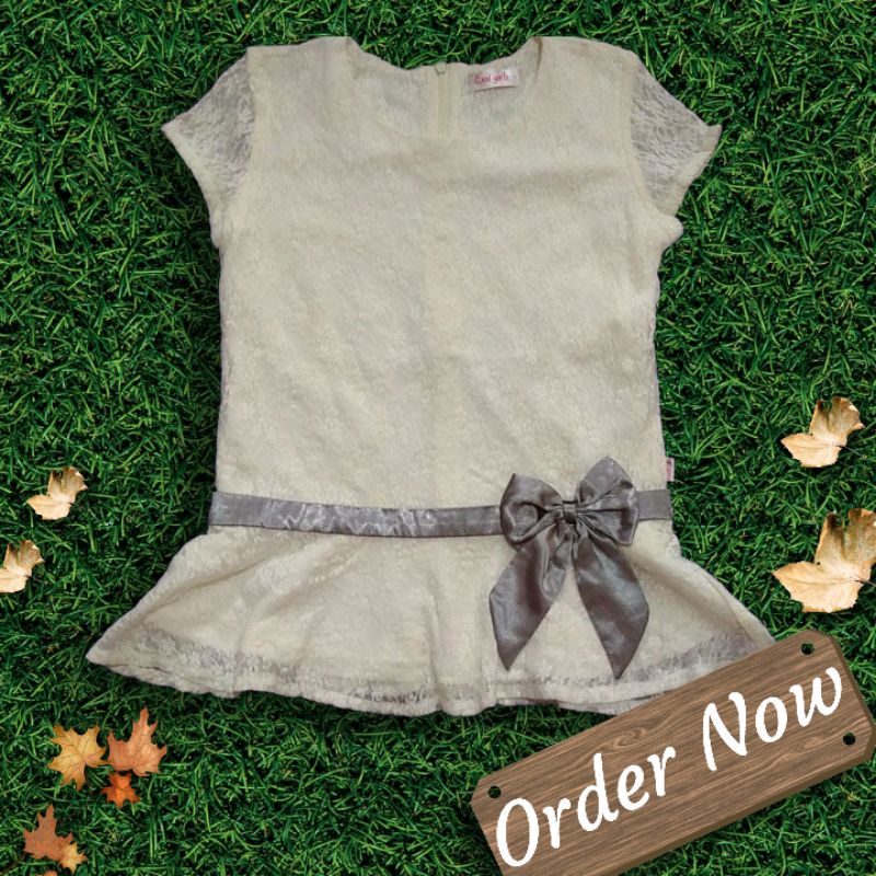 Exit girls, blouse kuning pucat,atasan anak cewek