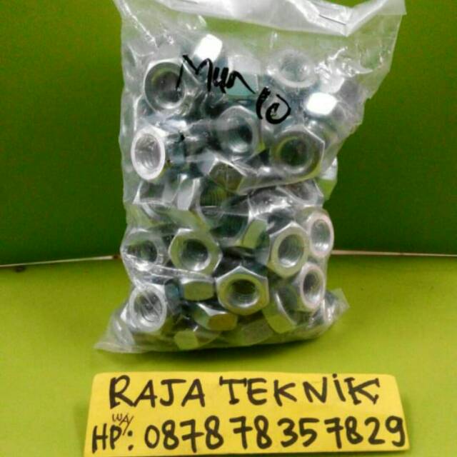 Jual Mur M10 Pakai Kunci 17mm Galvanis Kualitas Bagus | Shopee Indonesia