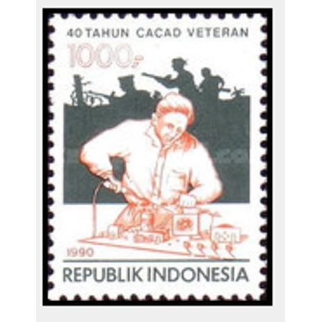

Perangko Filateli A5-1 Indonesia MNH 1v 18.05.1990 The 40th Anniversary of Disabled Veterans Corp