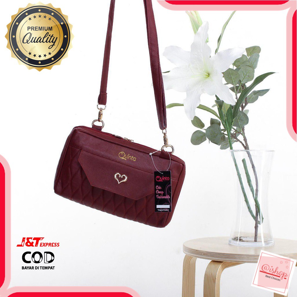 TAS QUINTA BBO KEINARRA TAS SELEMPANG SLINGBAG HANDBAG CLUTCH TAS PESTA