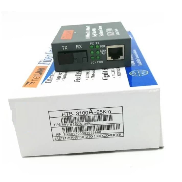 HTB-3100 25km single fiber mode transceiver Optical Media Converter