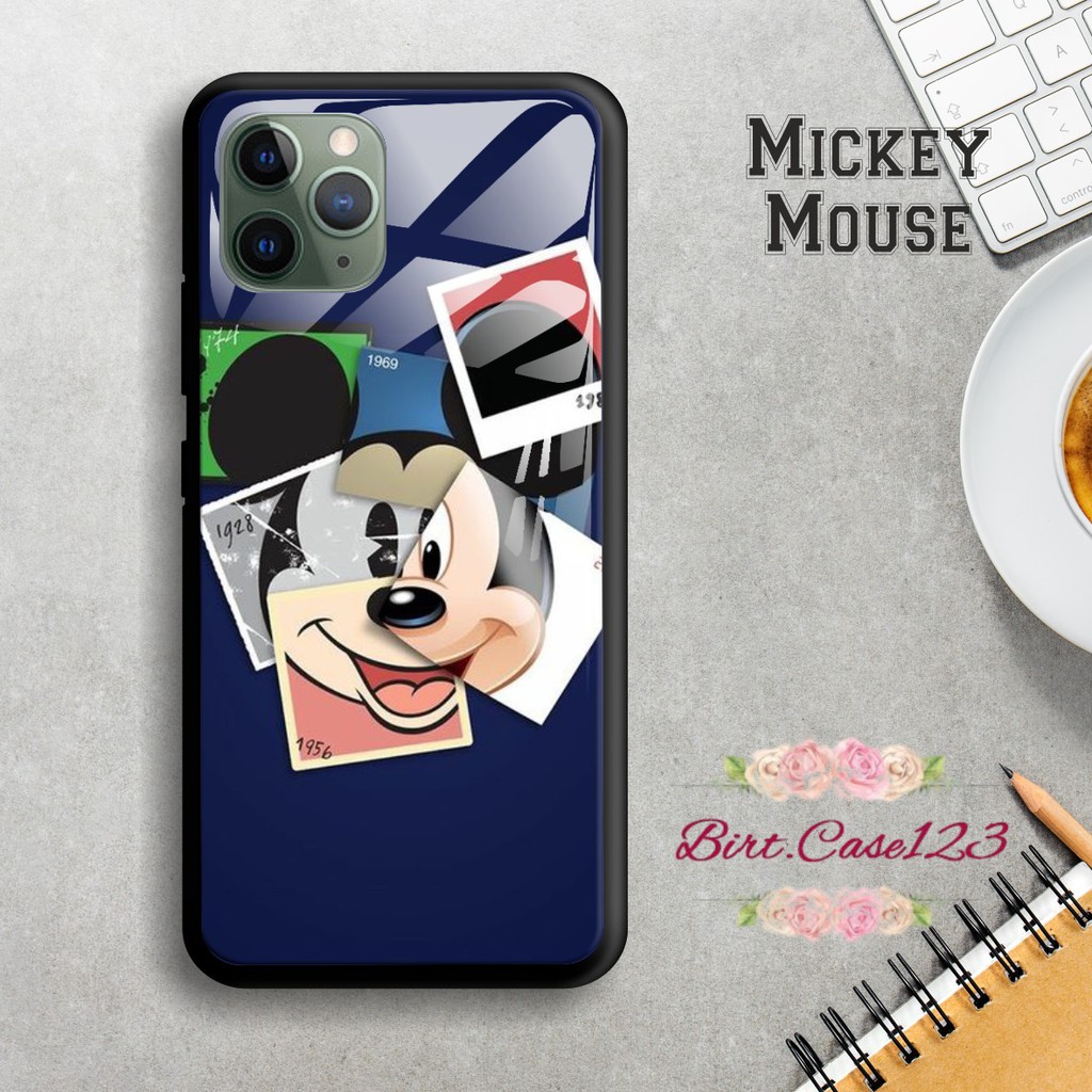 Back case glass MICKEY MOUSE Realme C1 C2 C3 U1 2 2 Pro 3 Pro 5 5i 5s Pro 6 Pro X Xt C11 C15 BC1524