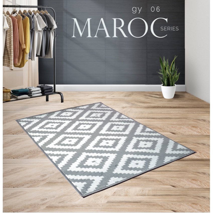 KARPET BULU KAMAR TIDUR 100X150 GY06 GREY KARPET WARNA ABU/ PERMADANI KECIL / KARPET BULU /KARPET LO