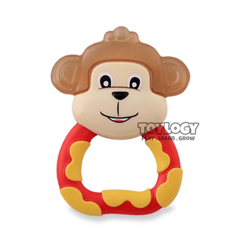Lusty Bunny Mainan Gigitan Bayi Air Baby Water Filled Teether Chew Toy - Monkey-1