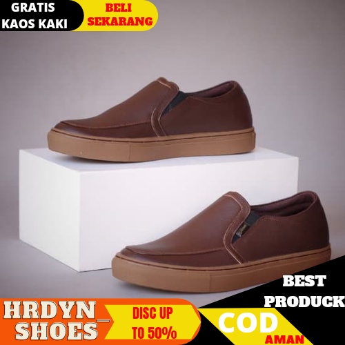 CEVANY X MANJI SepatuFormal Pantofel pria Resmi Hitam Kondangan Kerja Casual Slip On Kulit Asli 004