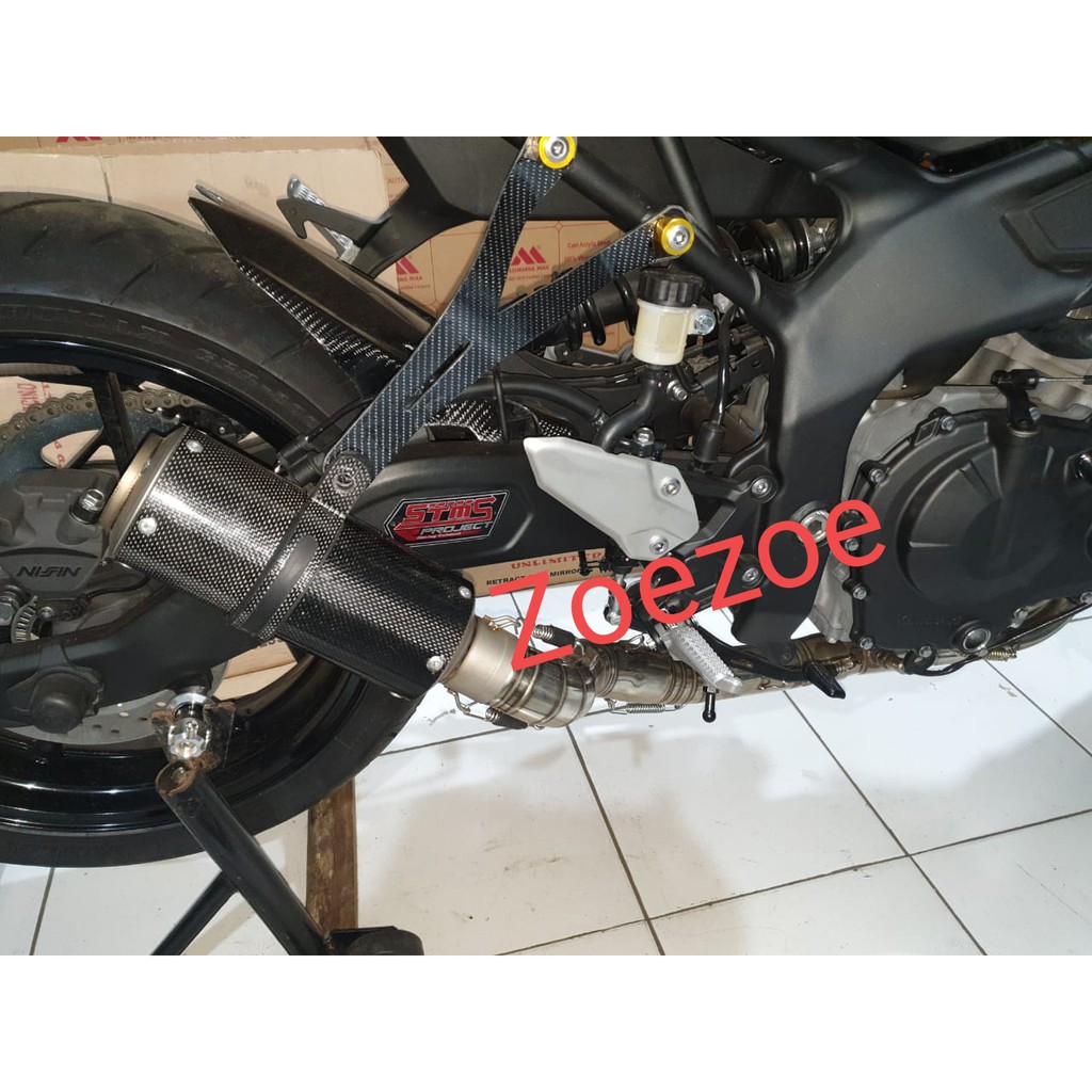 Knalpot ZX25 R Carbon SC project full system pdk Knalpot racing ZX25R Carbon SC project full system