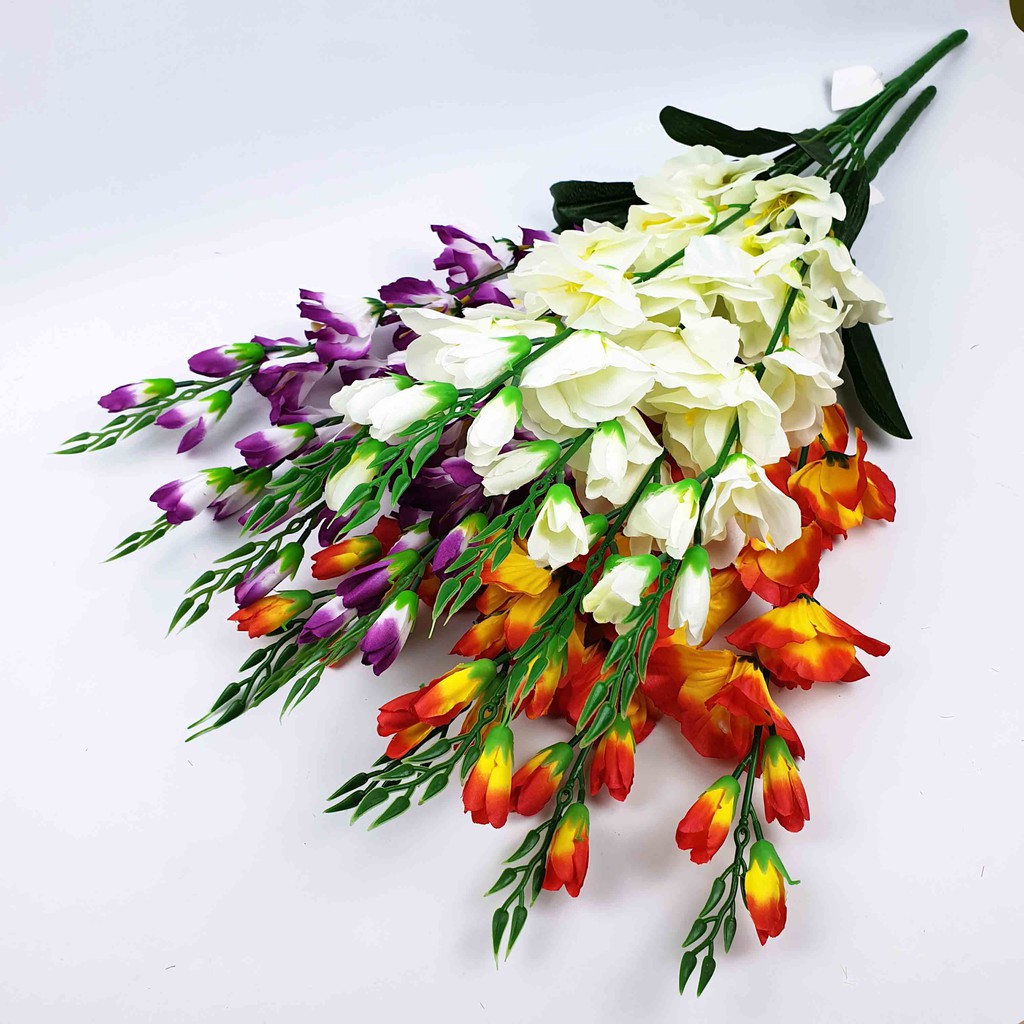 Bunga Gladiol Artifisial  65 cm/ Bunga Palsu/ Bunga Plastik/ Bunga Dekorasi/ Bunga Kain