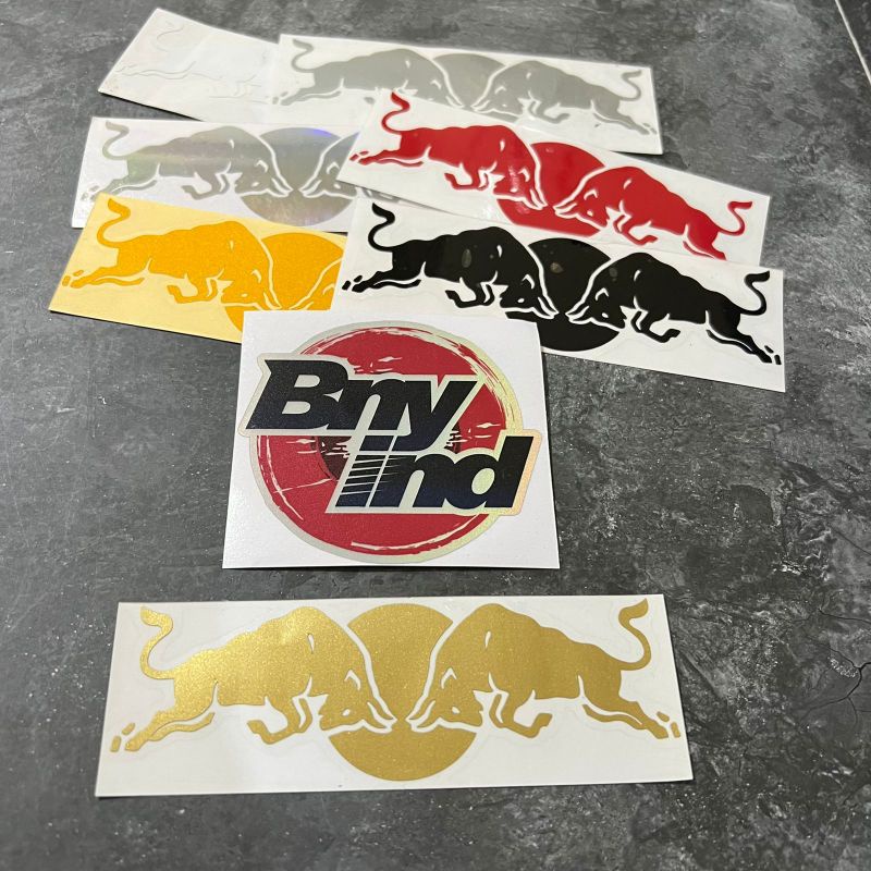 STICKER LOGO RED BULL ATICKER HELM STICKER MOTOR CUTTING