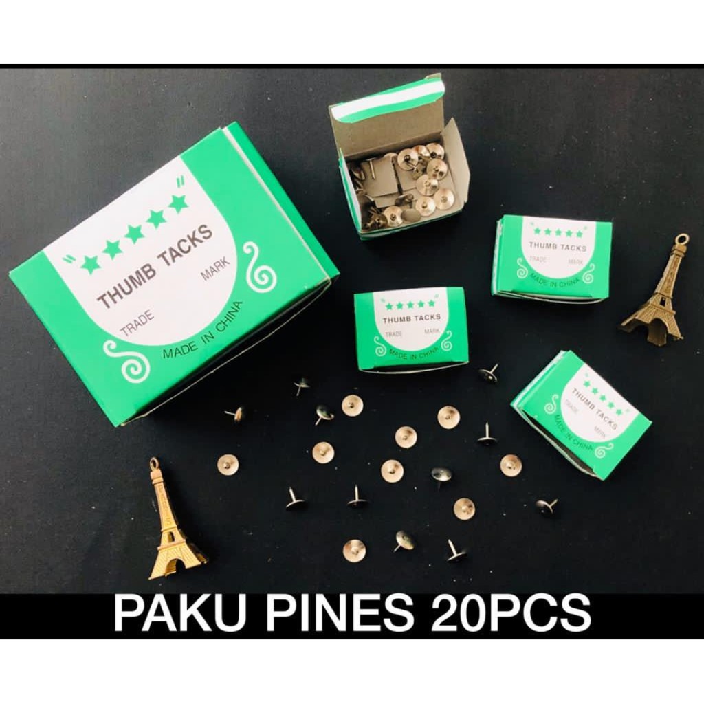 

PROMO PAKU PAYUNG / PAKUK PINES / THUMB TACKS 10 BOX / KOTAK