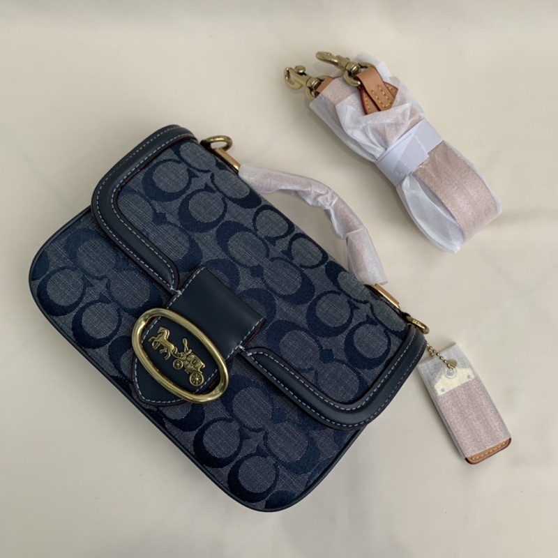 Coach Riley Top Handle In Signature Chambray (C3630)
