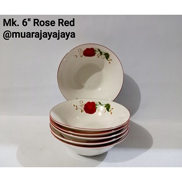 Mangkok 6 Rose Red I Mangkok Sambal I Mangkok Bubur Bayi I Mangkok Souvenir