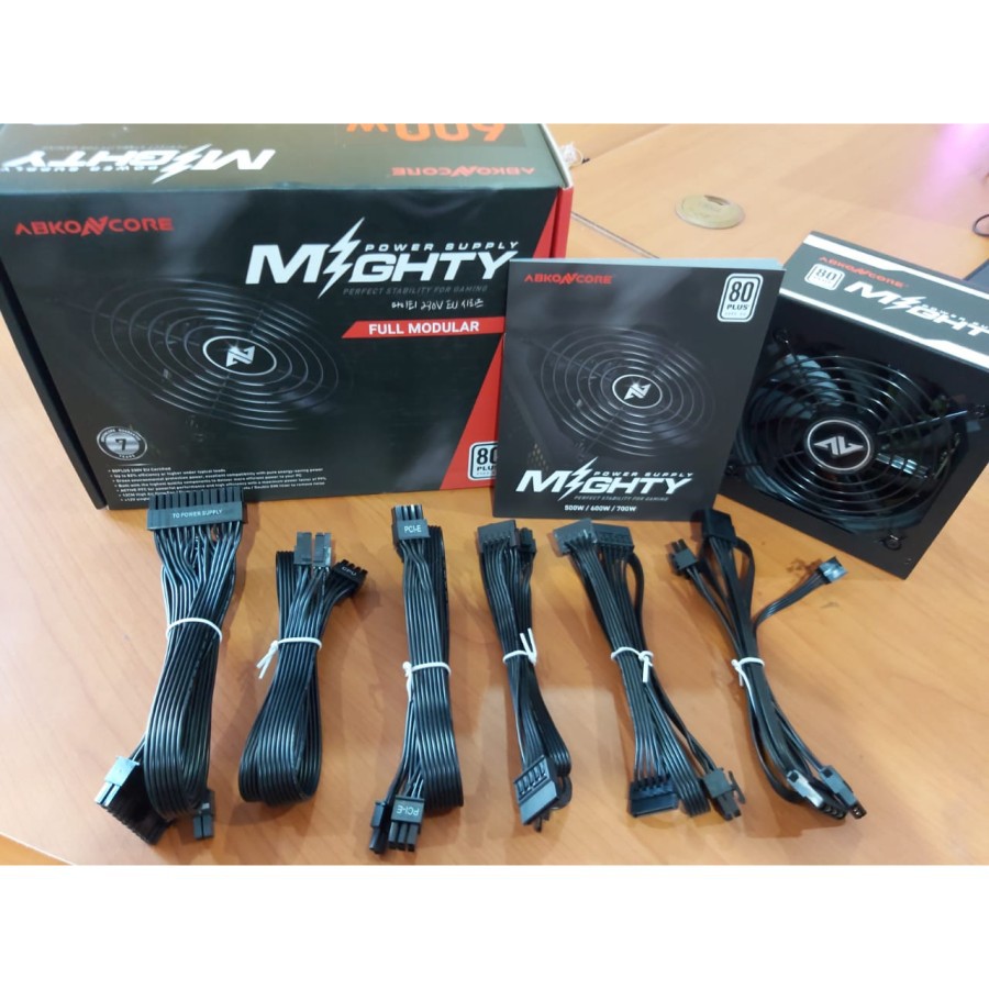 PSU ABKONCORE MIGHTY 500W 80+ Full Modular Power Supply