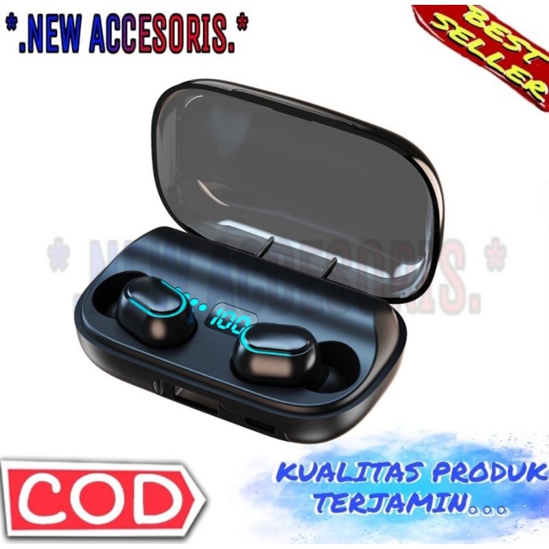 Earphone Bluetooth+Powerbank TWS-T11 Wireless Earbuds Berkualitas