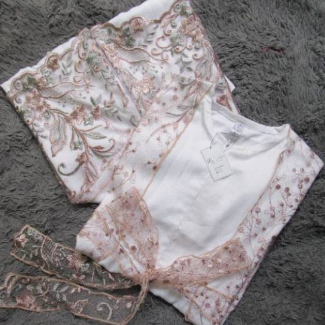 Samara Dress, Pakaian Wanita, Gamis Cantik Mewah Premium Warna Putih