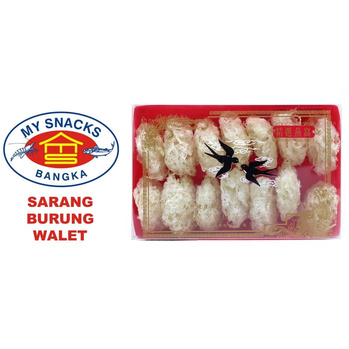 

Sarang Burung Walet Siap Masak 100% Bersih 100 Gram My Snacks Bangka