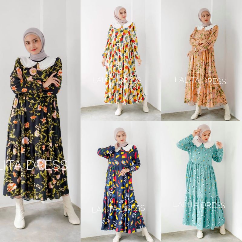 New MIDI Dres /Lalita dres by Yayuku hijab / COD