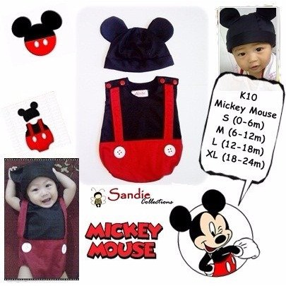 HOT PROMO Baju Bayi Lucu Mickey Mouse