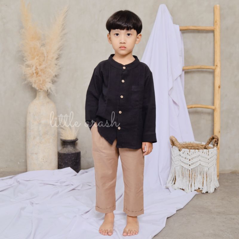 Domikado | Ayden Baggy Pants | Celana panjang anak bahan linen