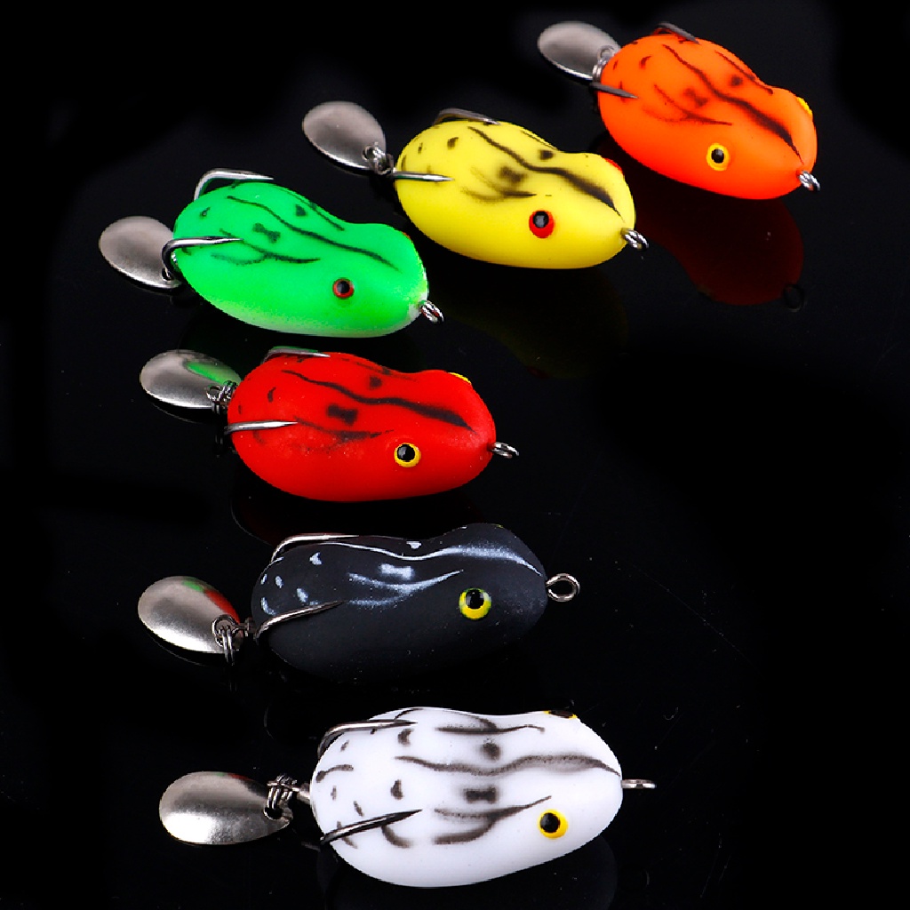 Adawnshbhyu 1PC Soft Frog Fishing Lure Kait Ganda water Ray Frog Umpan Lembut Buatan