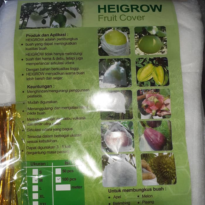 Langsung Order Heigrow Fruit Cover Ukuran M Berkualitas