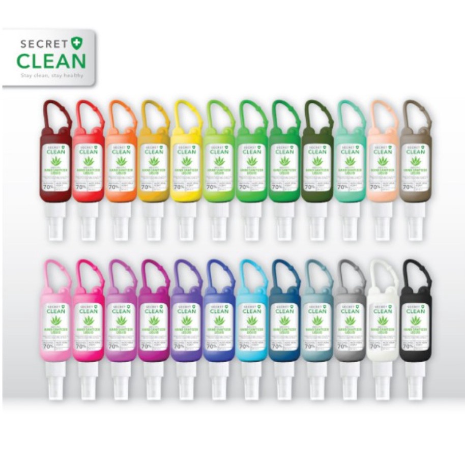 HAND SANITIZER SECRET CLEAN GEL SPRAY FREE GANTUNGAN SILICON