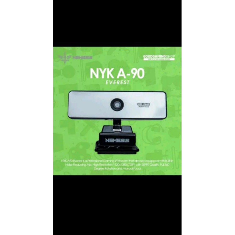 webcam NYK Nemesis A90 Everst Streamer Webcam HD 1080p