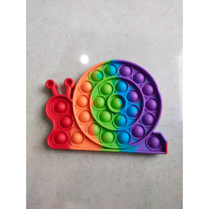 Maninan POP IT Murah Rainbow fidget Push Pop Its Fidget toy Push bubble Kids-Keong