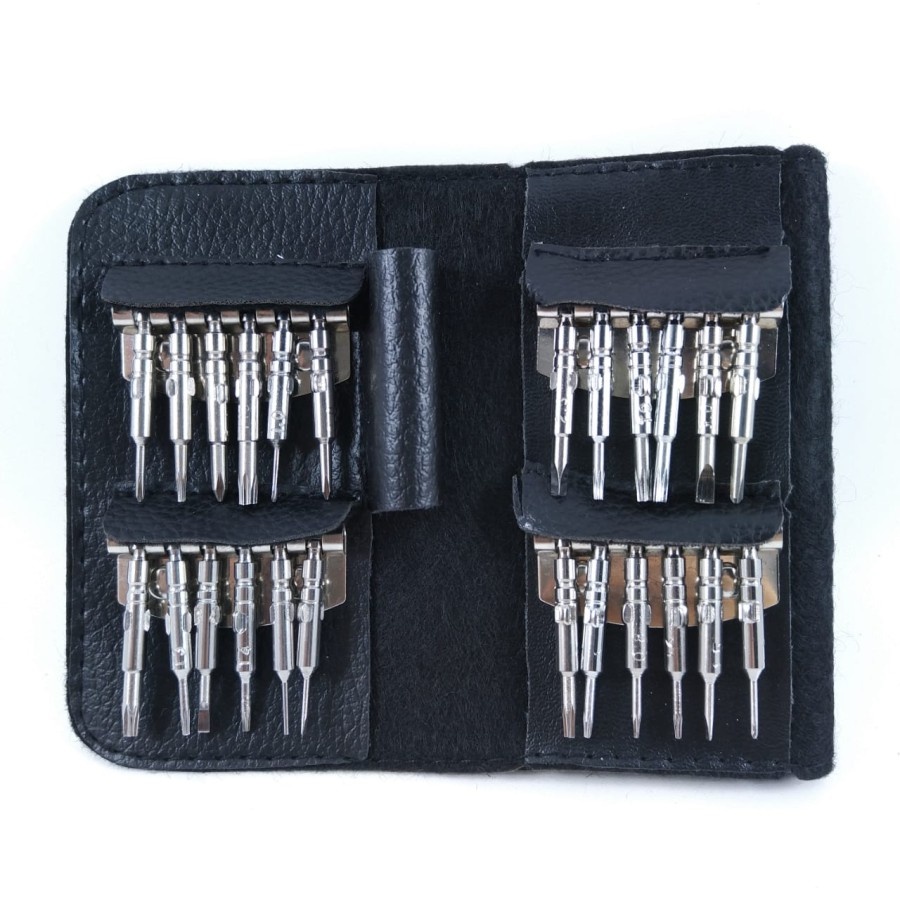 Obeng Set Dompet 25 in 1 XW6025 Peralatan Service HP Reparasi Plus Minus Star Screwdriver Repair Tools iPhone