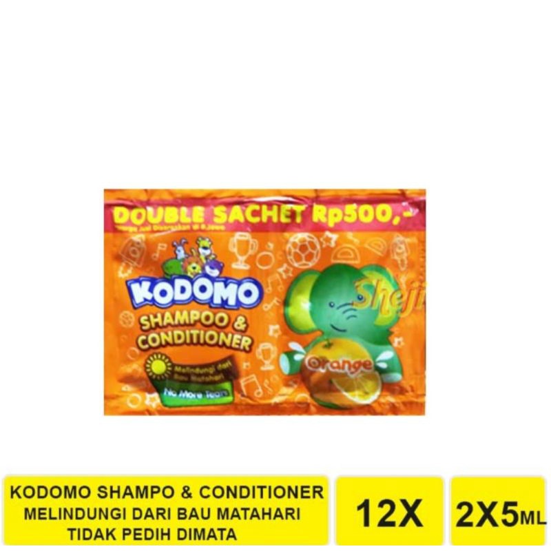 KODOMO SHAMPO &amp; CONDITIONER 1 RENCENG ISI 12 SACHET