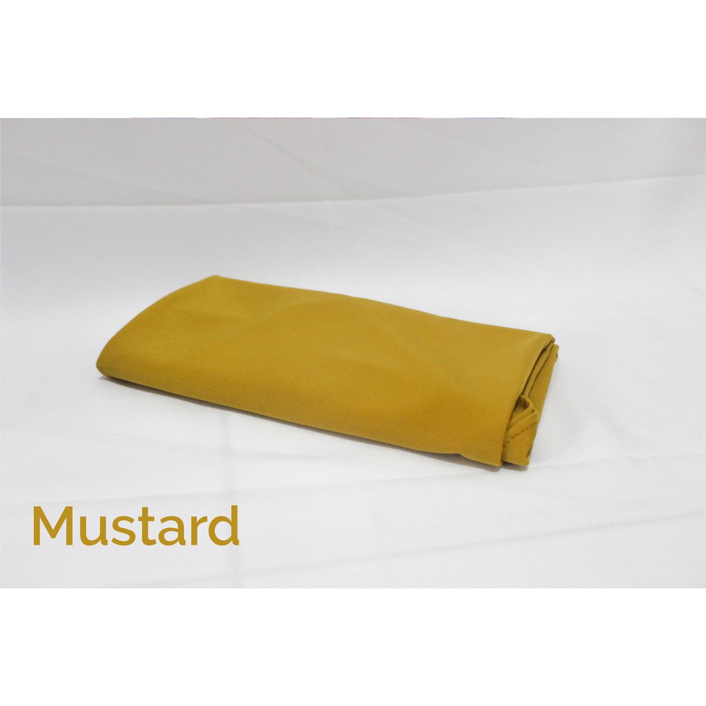 Hijab Sport Kerudung Olahraga Volly Sehari-hari Bahan Jersey-Mustard