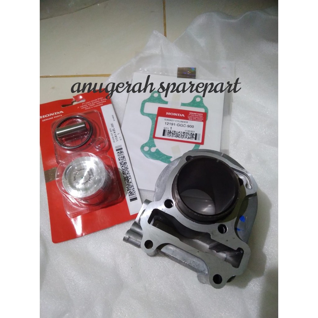 Kas Blok Piston Paking LENGKAP Honda Beat FI Injeksi Scoopy Fi ORI AHM