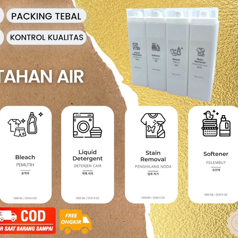 

Stiker Botol Detergen MINA