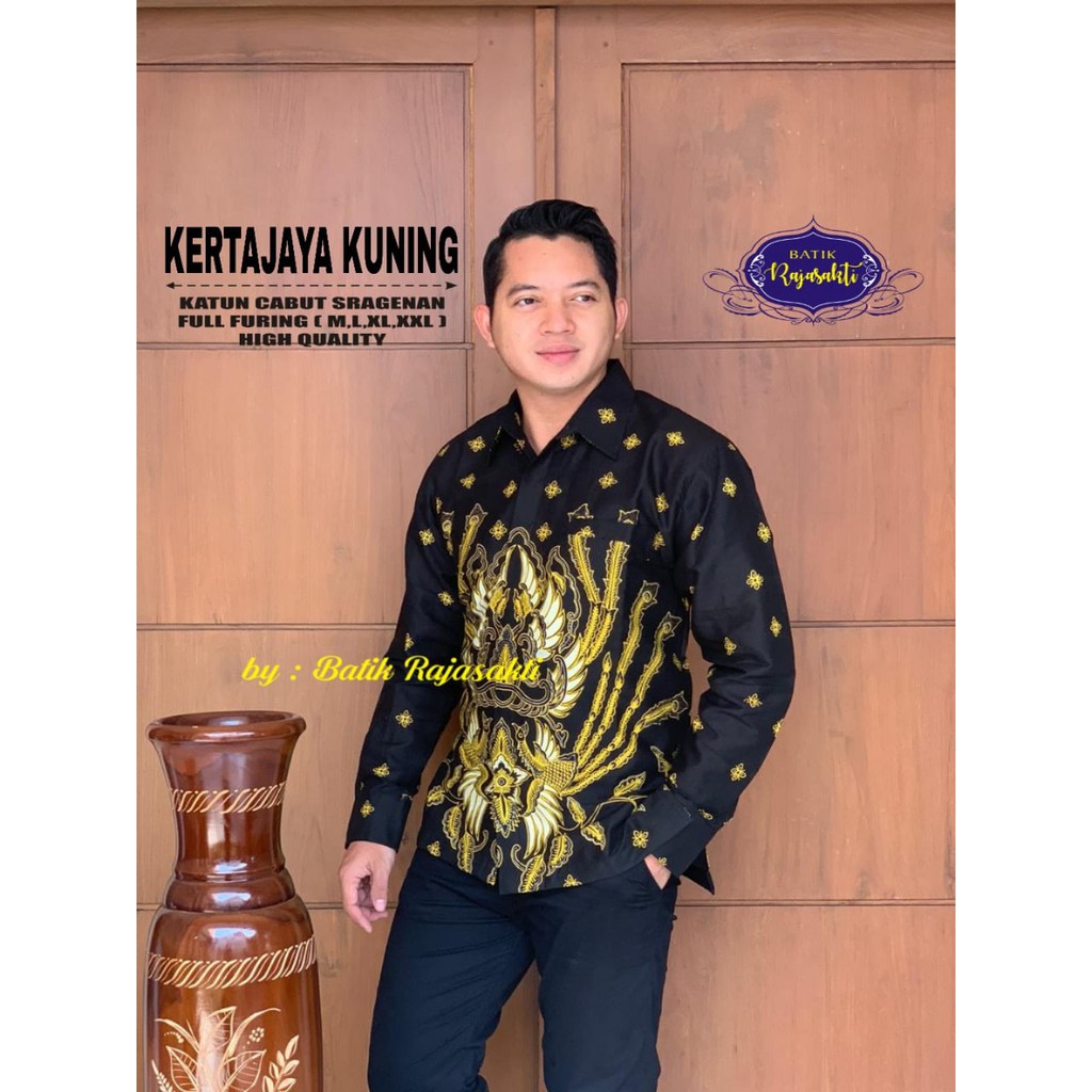 KERTAJAYA RAJASAKTI KEMEJA BATIK SOLO PRIA LENGAN PANJANG LAPIS FURING ATASAN BATIK PREMIUM MODERN KATUN HALUS BAHUWIRYA  BANAMITRA BANAMITRA PUTIH BANGSAWAN BAYU PUTRA BERLIAN BIRU BHARATAYUDA BIMASENA BIRENDRA BIRU INDAH BRAHMAKERTA BRAHMAKERTA MERAH