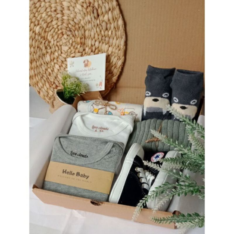 Hampers Bayi /Parcel /Kado baby new born boy /kado baby girl-Casual Abu