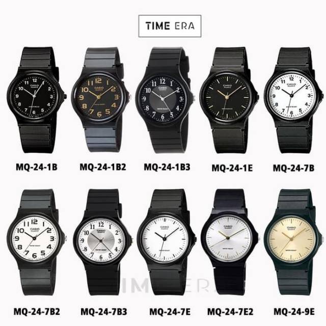 Casio Original MQ24/ MQ-24 / MQ 24 - Unisex - Analog - Karet