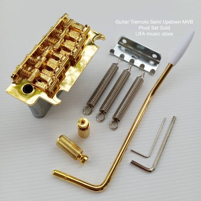 Guitar Tremolo Semi Updown MVB Pivot Set Gold