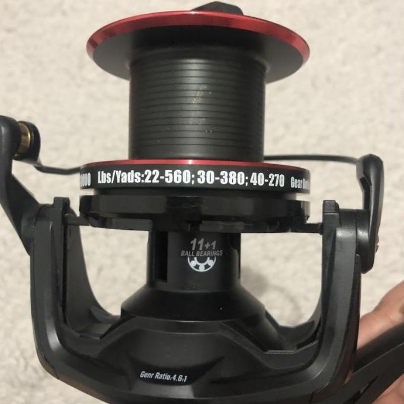 Reel Daido Black Bull Surf DBBS 10000 - Free Aluminium Spool