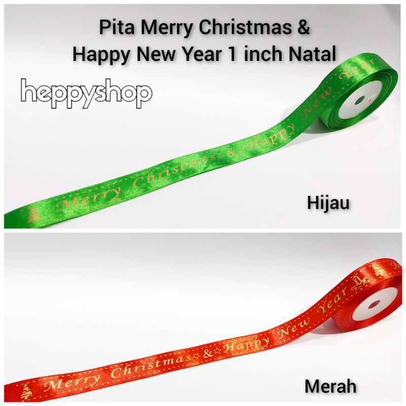 

Pita Merry Christmas & Happy New Year 1 inch Natal