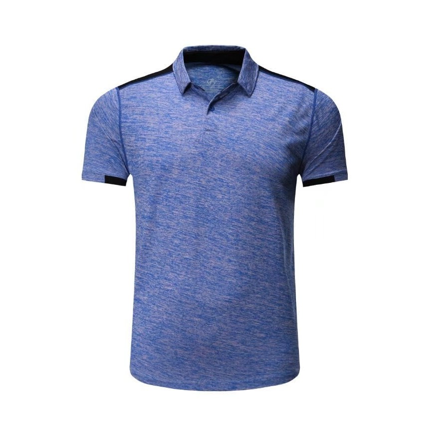 (Produk Baru) P029#,Adidas-Nike-Ua Import Polo Original Sport Gym Polos,Biru Jeans. 