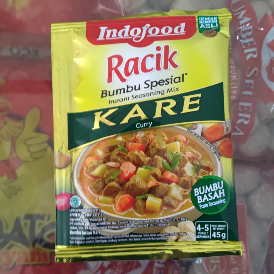 

Indofood racik bumbu kare 45 gr