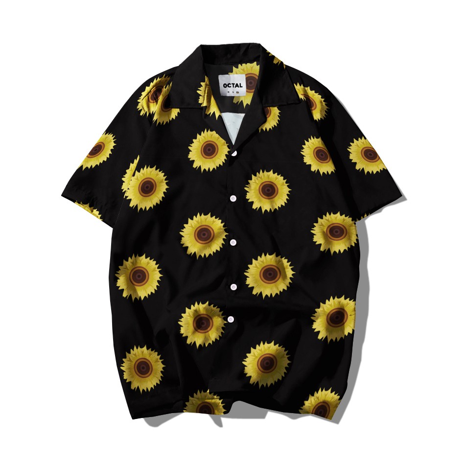 Kemeja Pantai Full Print Motif Floral Hawaii Printing Kemeja Pantai Full Print Motif Floral Hawaii Printing